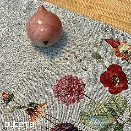 Gobelin-Tischdecke und Schal WIESENBLUMEN
