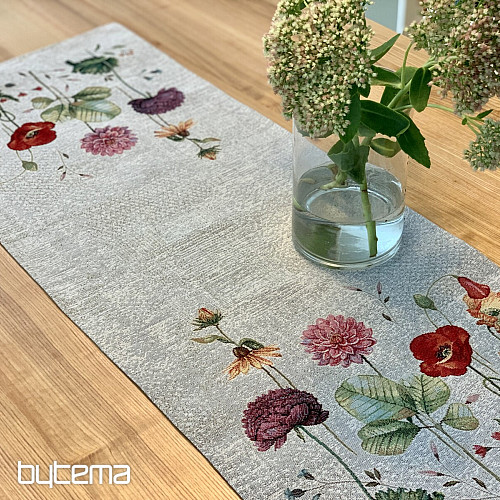 Gobelin-Tischdecke und Schal WIESENBLUMEN