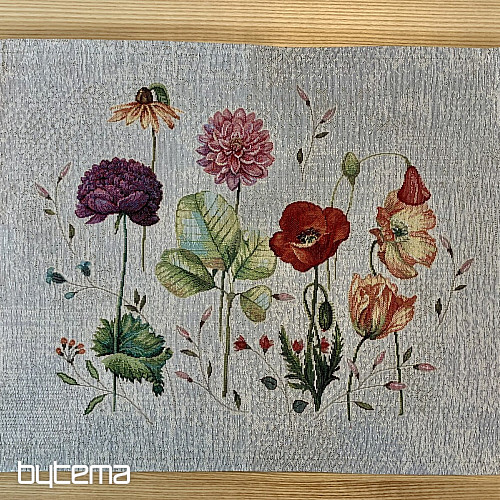 Gobelin-Tischdecke und Schal WIESENBLUMEN