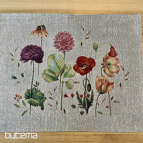 Gobelin-Tischdecke und Schal WIESENBLUMEN