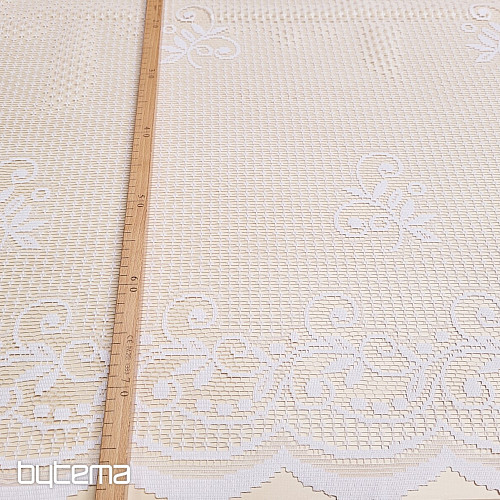 Jacquard-Vorhang V 215 weiß