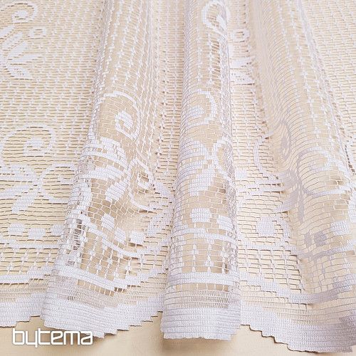 Jacquard-Vorhang V 215 weiß
