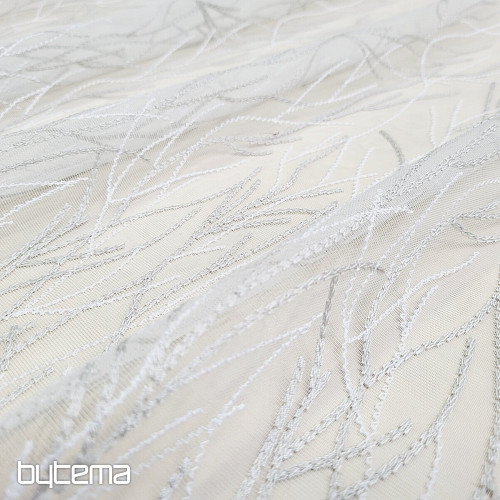 Luxuriöser bestickter Vorhang GERSTER 11804/0840 beige weiß