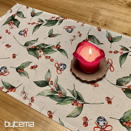 Weihnachtstischdecke und Schal CESMÍN VELKÁ