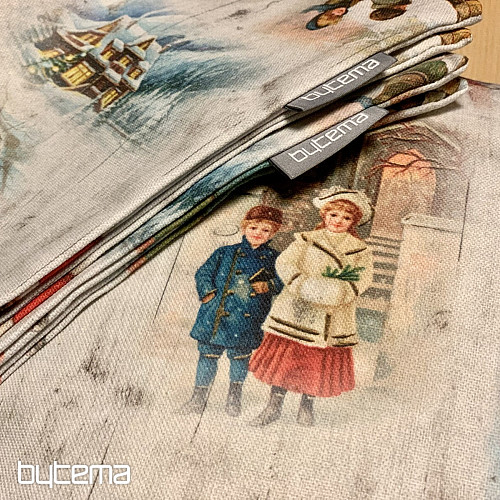 Weihnachtsdekorationshülle KINDER IM WINTER