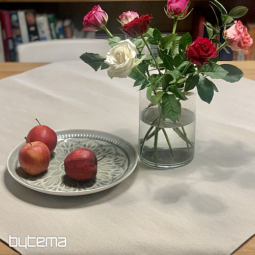 Gobelin-Tischdecke und Schal NATUR