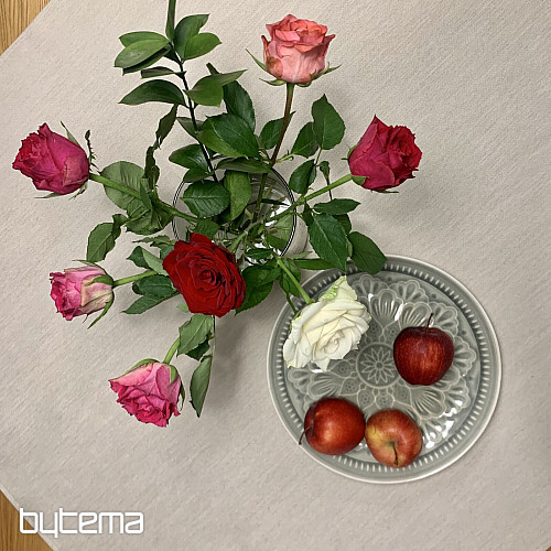 Gobelin-Tischdecke und Schal NATUR