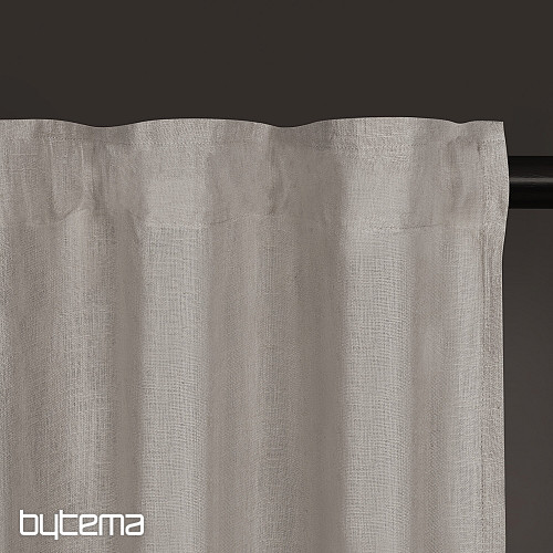 NATUR Gerster-Vorhang GRAU BEIGE