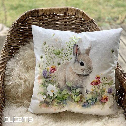 Dekorativer Osterüberzug HASE AUF DER WIESE