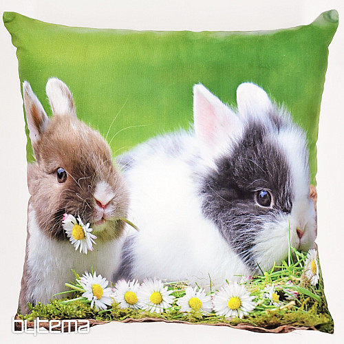 Osterdekorationshülle KANINCHEN UND GÄNSEBLÜMCHEN
