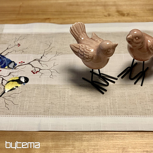 Bestickte Tischdecke und Schal TITEN