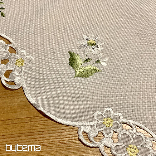 DAISY bestickte Tischdecke und Schal