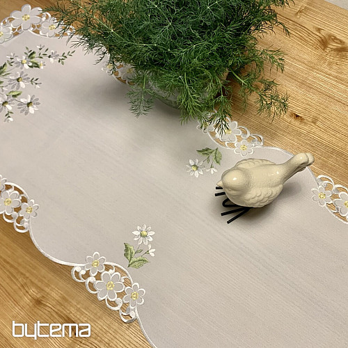 DAISY bestickte Tischdecke und Schal