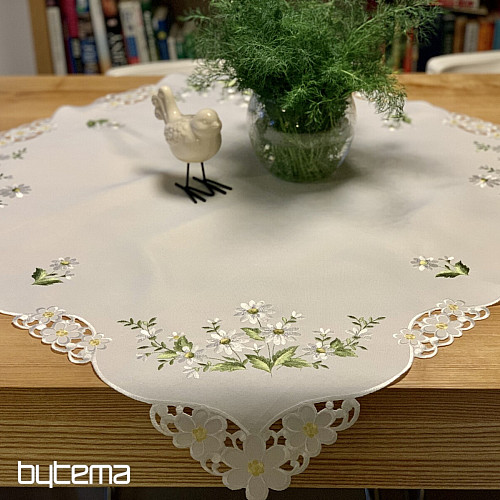 DAISY bestickte Tischdecke und Schal