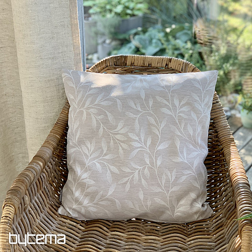 Dekorativer Kissenbezug LEAFS beige - doppelseitig