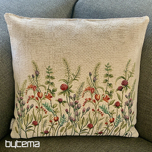 WILDE BLUMEN Gobelin-Kissenbezug