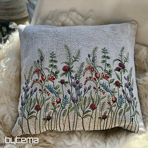 WILDE BLUMEN Gobelin-Kissenbezug