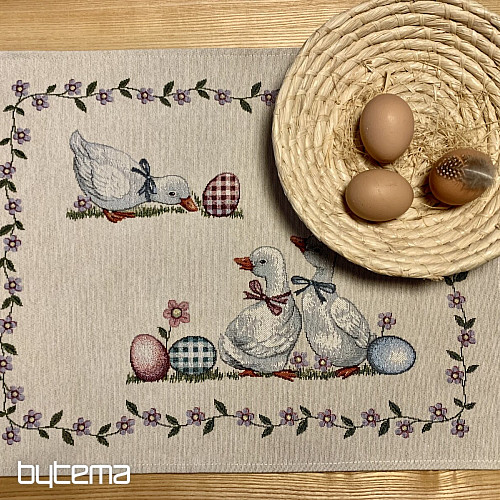 Gobelin-Tischdecke und Schal GRÜN KAROTE KÄFER