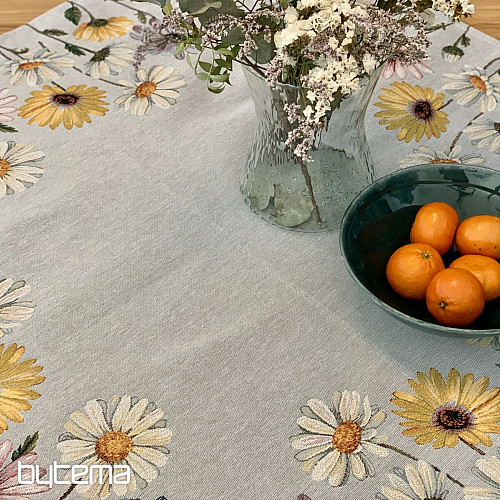 Gobelin-Tischdecke und Schal DAISY II