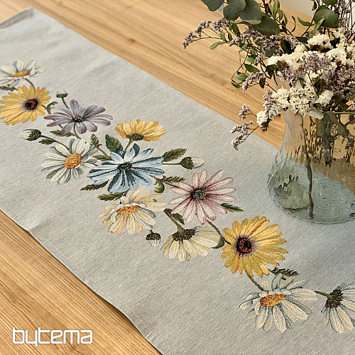 Gobelin-Tischdecke und Schal DAISY II