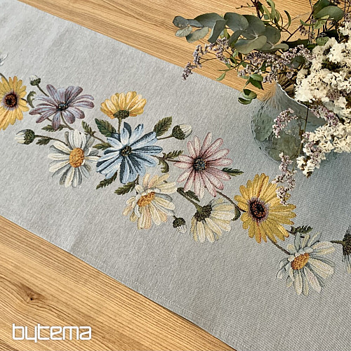 Gobelin-Tischdecke und Schal DAISY II