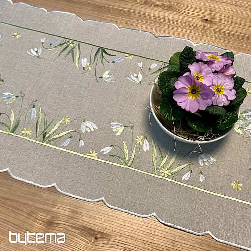 Tischdecke und Schal SCHNEEGESETZE
