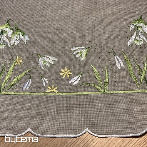 Tischdecke und Schal SCHNEEGESETZE