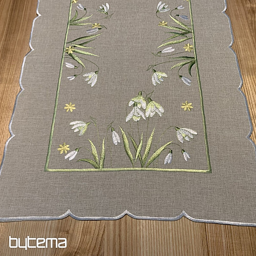 Tischdecke und Schal SCHNEEGESETZE