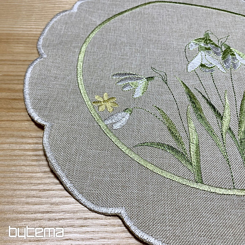 Tischdecke und Schal SCHNEEGESETZE