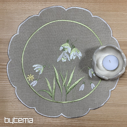 Tischdecke und Schal SCHNEEGESETZE