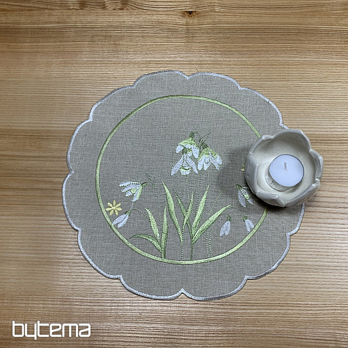 Tischdecke und Schal SCHNEEGESETZE