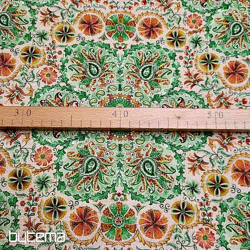 Dekorationsstoff INDIA grün