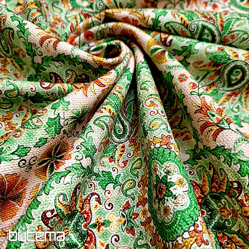 Dekorationsstoff INDIA grün