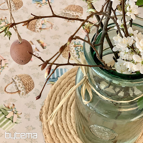 Tischdecke und Schal SPRING CUPS