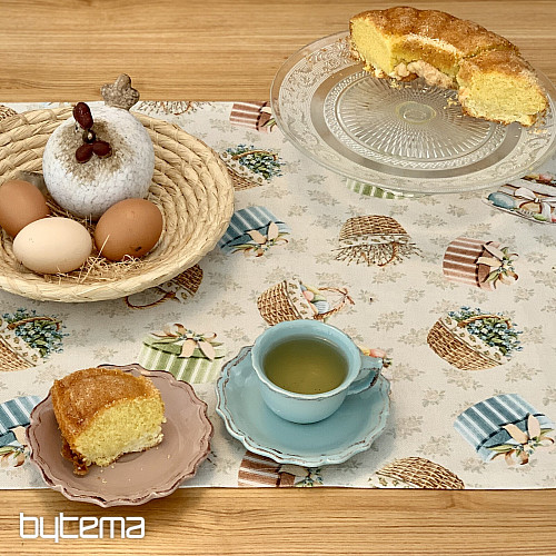 Tischdecke und Schal SPRING CUPS