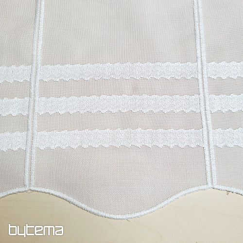 Buntglasvorhang GERSTER 11611/0010 weiß
