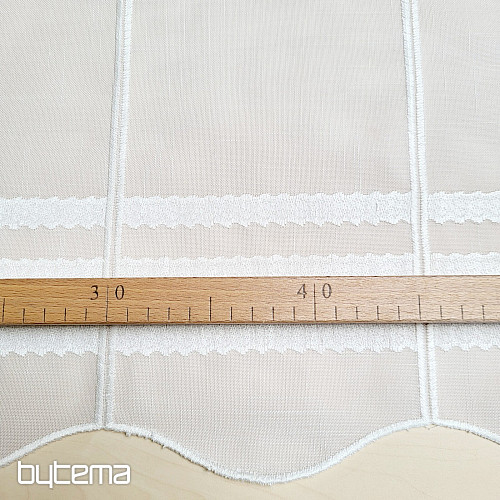 Buntglasvorhang GERSTER 11611/0010 weiß
