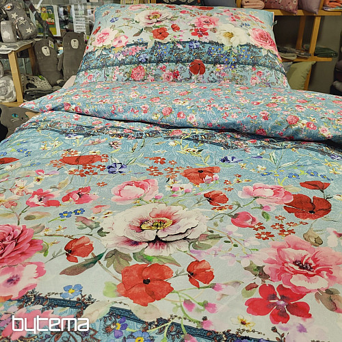 IRISETTE Luxus-Baumwollsatin GLAMOUR-K 20 blau