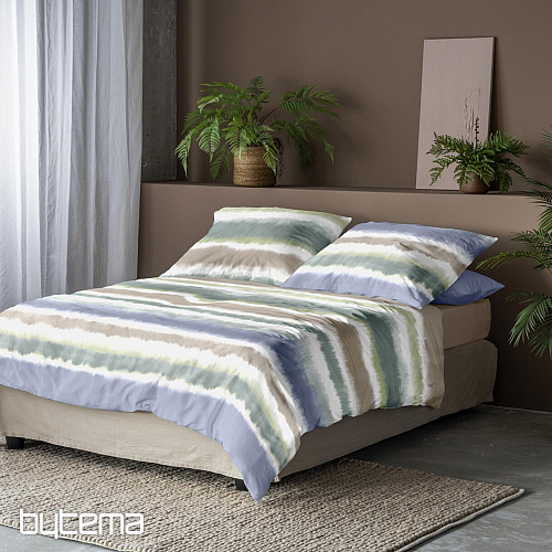 IRISETTE Luxus-Baumwollsatin BLANCA blau