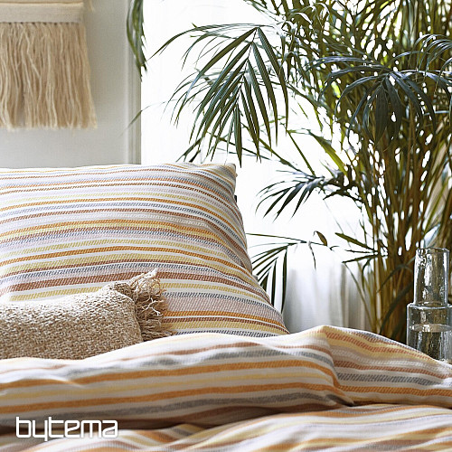 IRISETTE luxuriöser weicher Krepp EASY 8513-50 orange gestreift