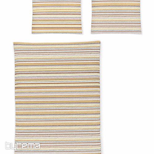IRISETTE luxuriöser weicher Krepp EASY 8513-50 orange gestreift