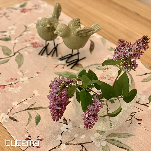 Tischdecke und Schal KVÄT NOA rosa