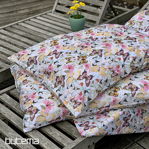 Französische Bettwäsche aus Baumwollsatin SCHMETTERLINGE