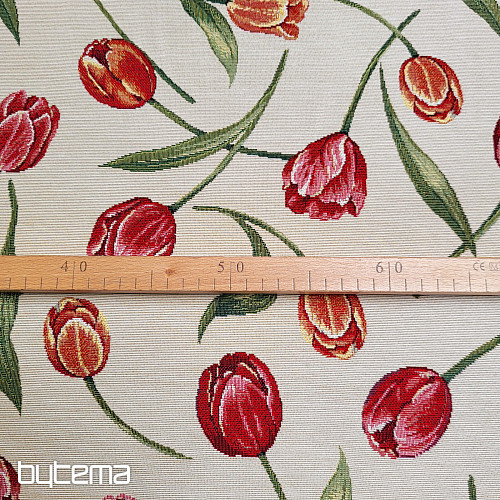 Gobelinstoff TULPEN III großes Muster