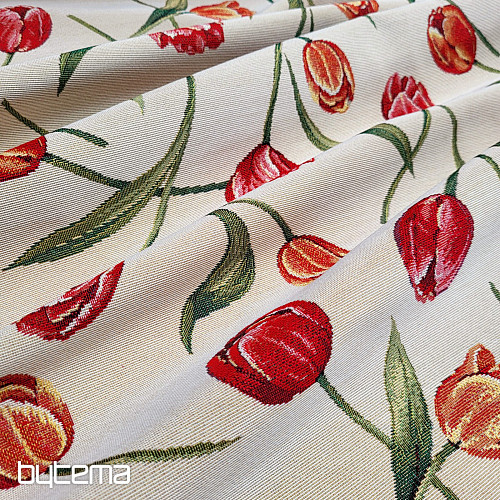 Gobelinstoff TULPEN III großes Muster
