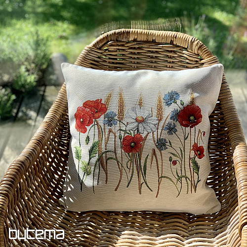 Gobelin-Kissenbezug FELDBLUMEN