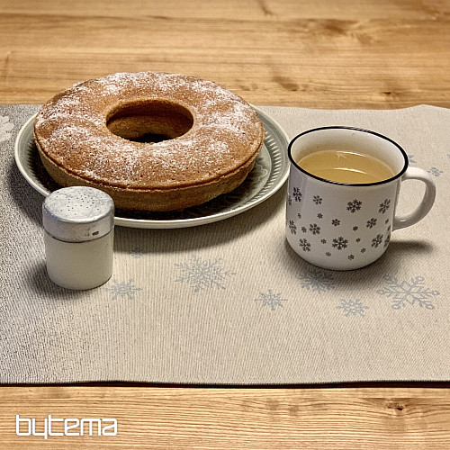 Gobelin-Tischdecke, Schal und Gedeck WINTER IDYLKA
