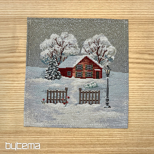 Gobelin-Tischdecke, Schal und Gedeck WINTER IDYLKA