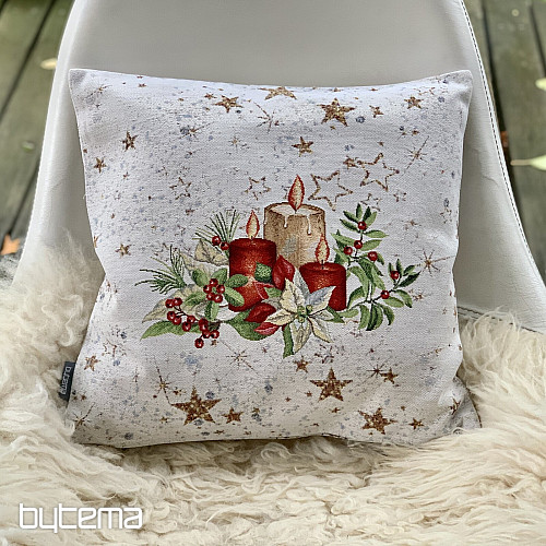 Weihnachtlicher Wandteppich-Bezug KERZEN AUF DEN STERNEN
