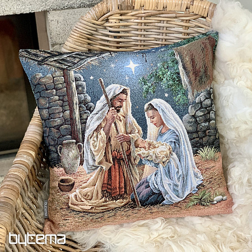Weihnachtsteppich mit der HEILIGEN FAMILIE